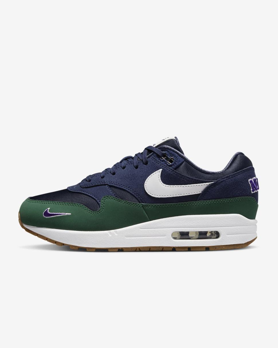 Nike Air Max 1 '87 Obsidian/Midnight Navy/Gorge Green/White | Womens Nike Lifestyle