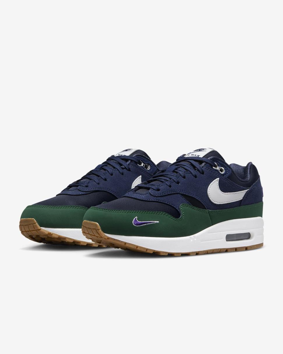 Nike Air Max 1 '87 Obsidian/Midnight Navy/Gorge Green/White | Womens Nike Lifestyle
