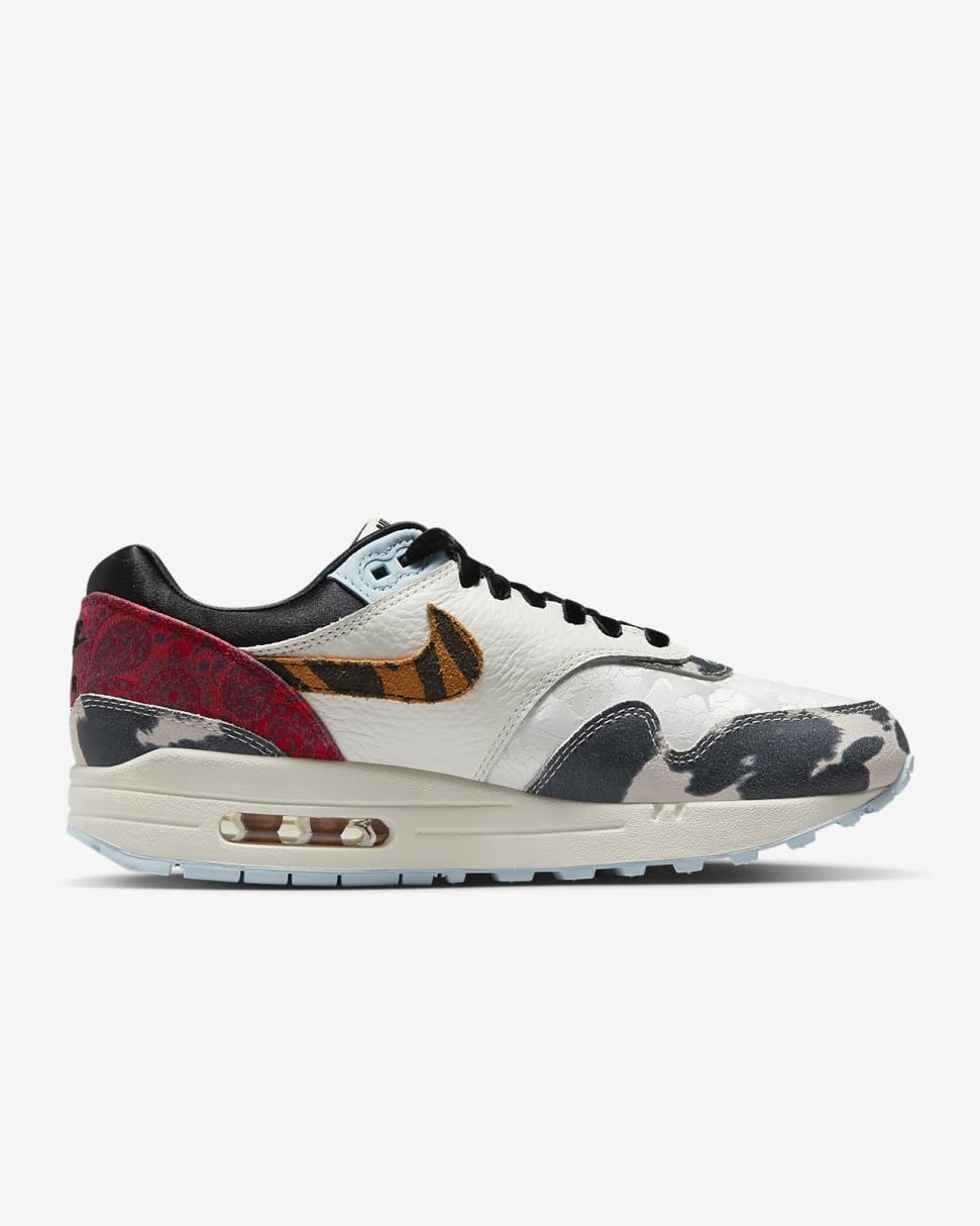 Nike Air Max 1 '87 Sail/Celestine Blue/Picante Red/Black | Womens Nike Lifestyle