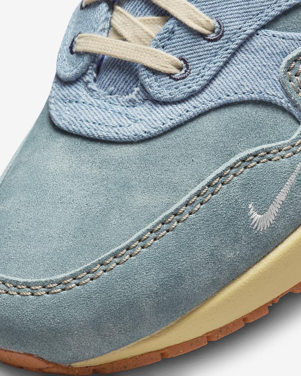 Nike Air Max 1 Premium Mineral Slate/Lemon Wash/Khaki/Deep Royal Blue | Mens Nike Lifestyle