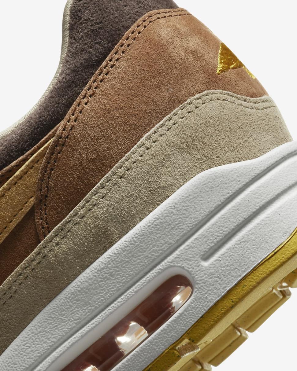 Nike Air Max 1 Premium Pecan/Baroque Brown/Limestone/Yellow Ochre | Mens Nike Lifestyle