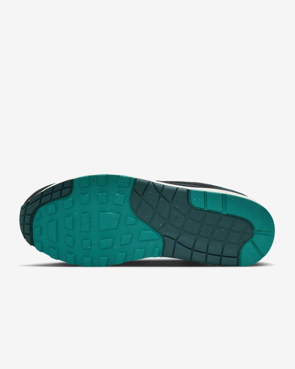 Nike Air Max 1 Premium Summit White/Dark Atomic Teal/Sail/Black | Mens Nike Lifestyle