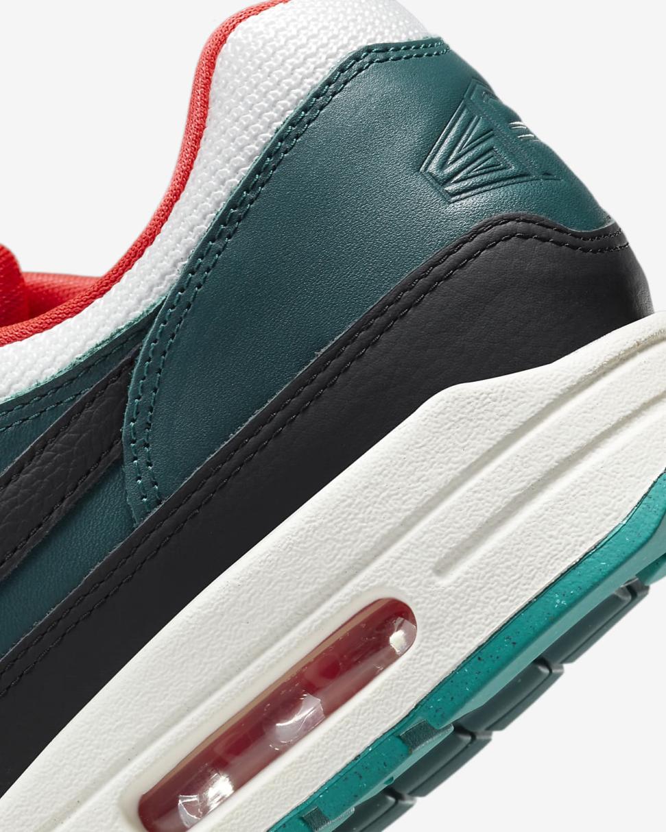 Nike Air Max 1 Premium Summit White/Dark Atomic Teal/Sail/Black | Mens Nike Lifestyle