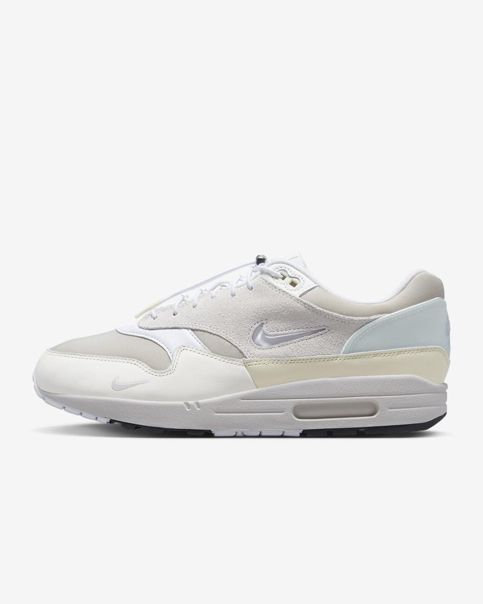 Nike Air Max 1 Premium Summit White/Sail/Coconut Milk/White | Mens Nike Lifestyle
