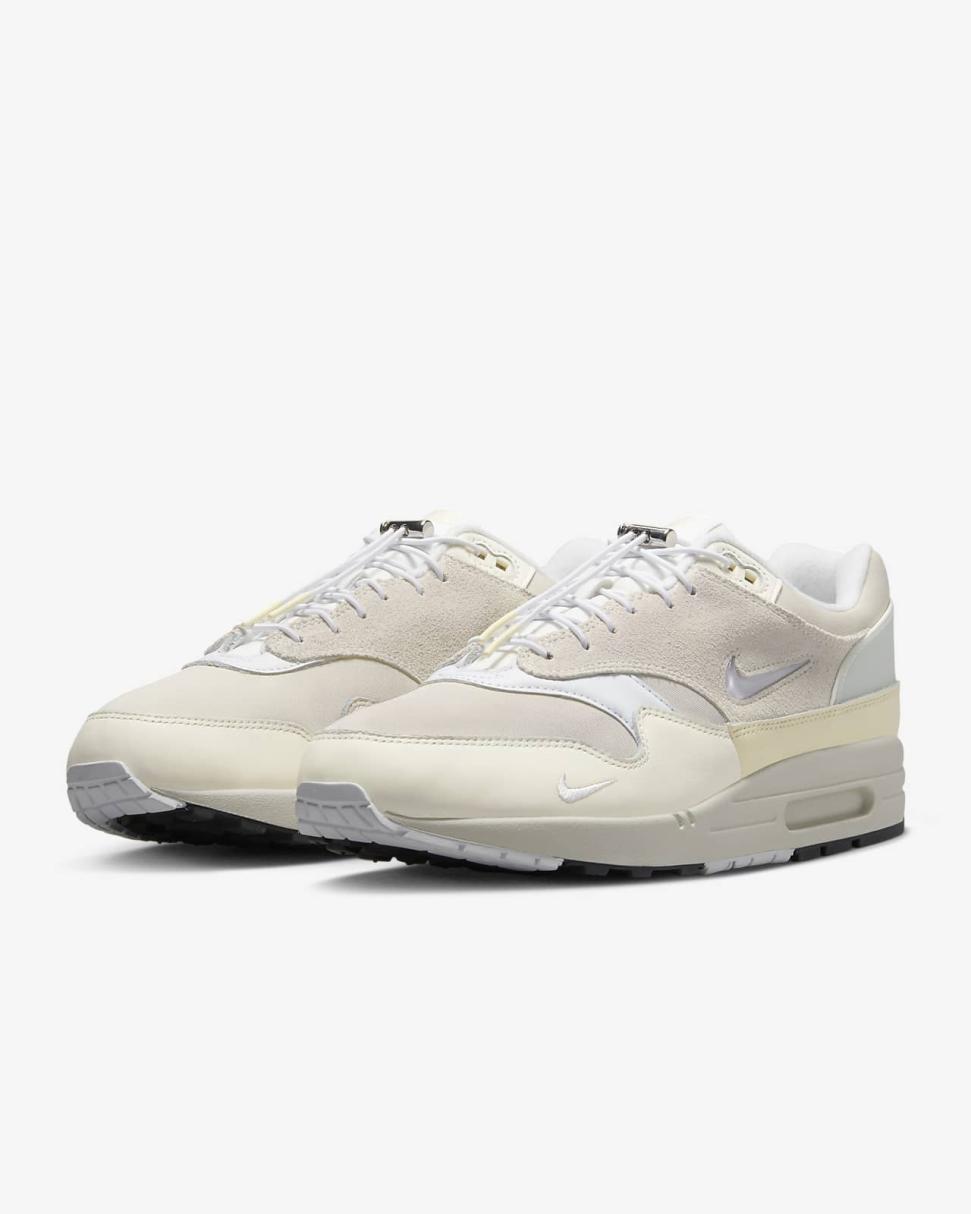 Nike Air Max 1 Premium Summit White/Sail/Coconut Milk/White | Mens Nike Lifestyle