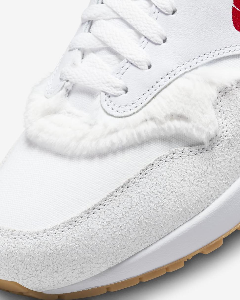 Nike Air Max 1 Premium White/University Red | Mens Nike Lifestyle