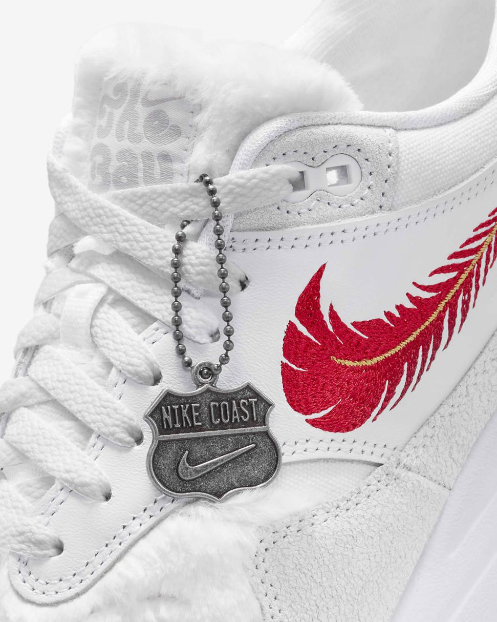 Nike Air Max 1 Premium White/University Red | Mens Nike Lifestyle