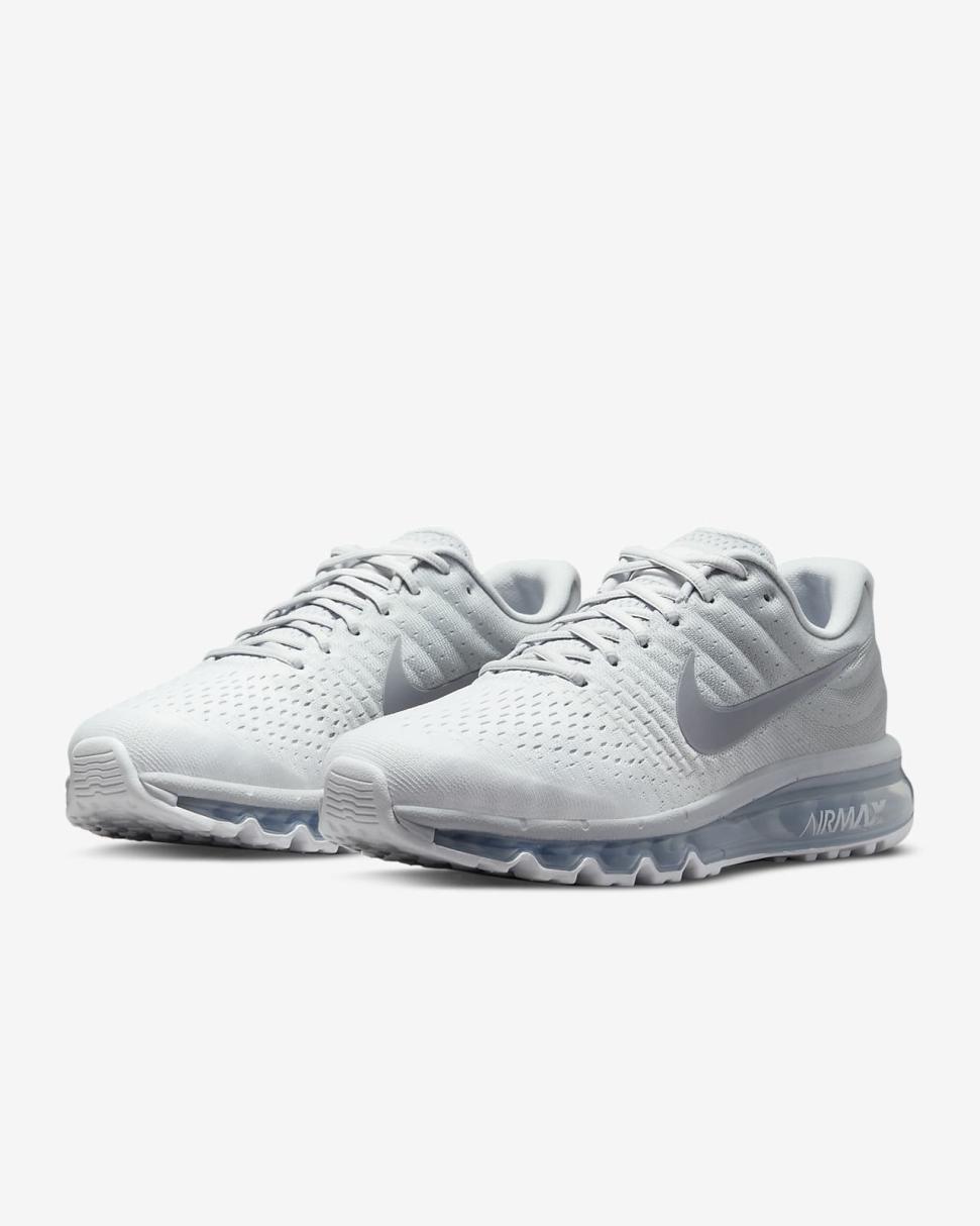 Nike Air Max 2017 Pure Platinum/White/Off White/Wolf Grey | Mens Nike Lifestyle