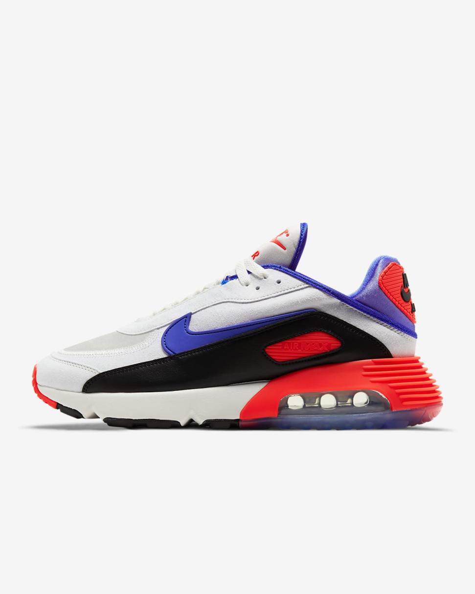 Nike Air Max 2090 EOI Summit White/Black/Bright Crimson/Racer Blue | Mens Nike Lifestyle