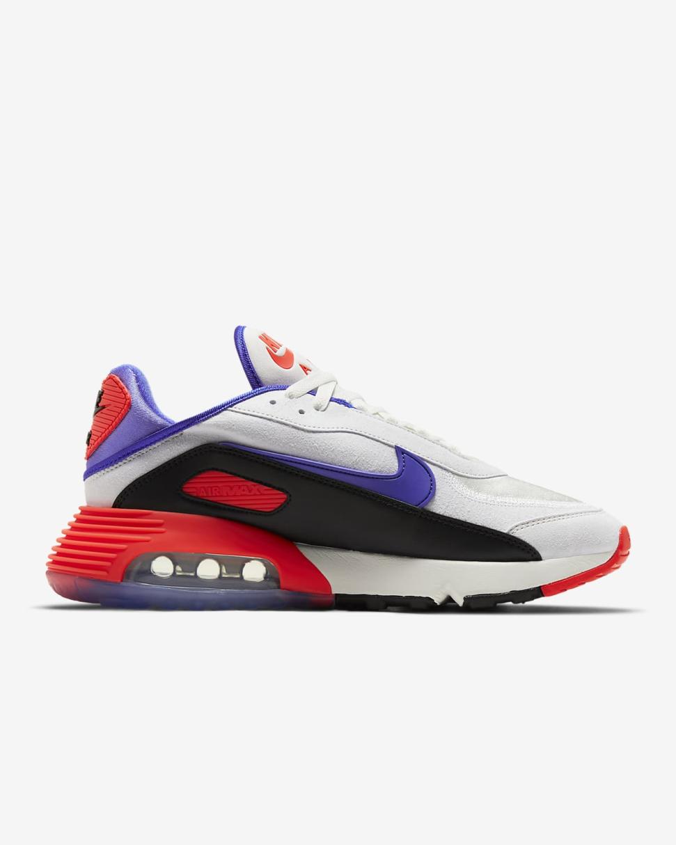 Nike Air Max 2090 EOI Summit White/Black/Bright Crimson/Racer Blue | Mens Nike Lifestyle