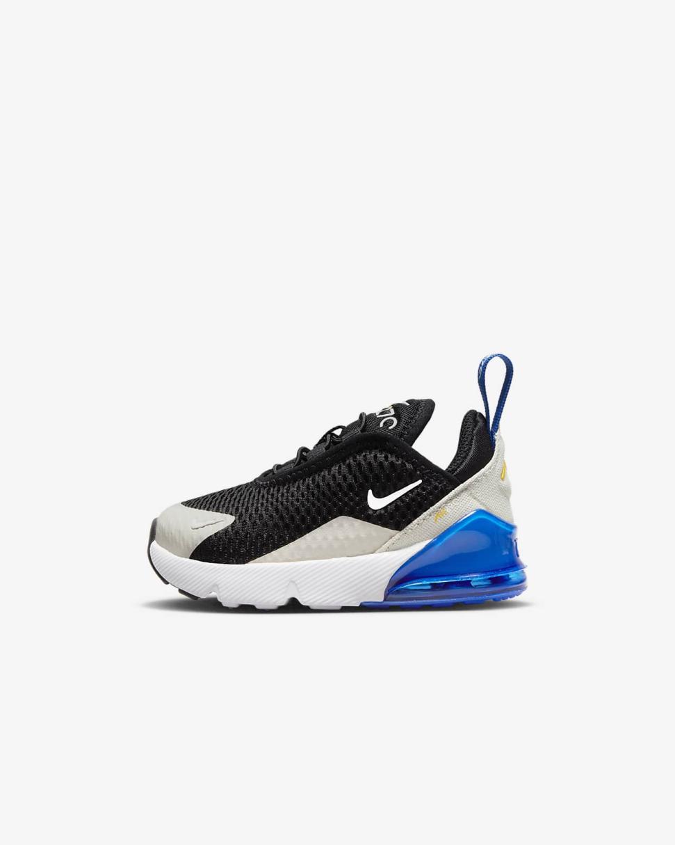 Nike Air Max 270 Black/Game Royal/Light Bone/White | Kids Nike Air Max
