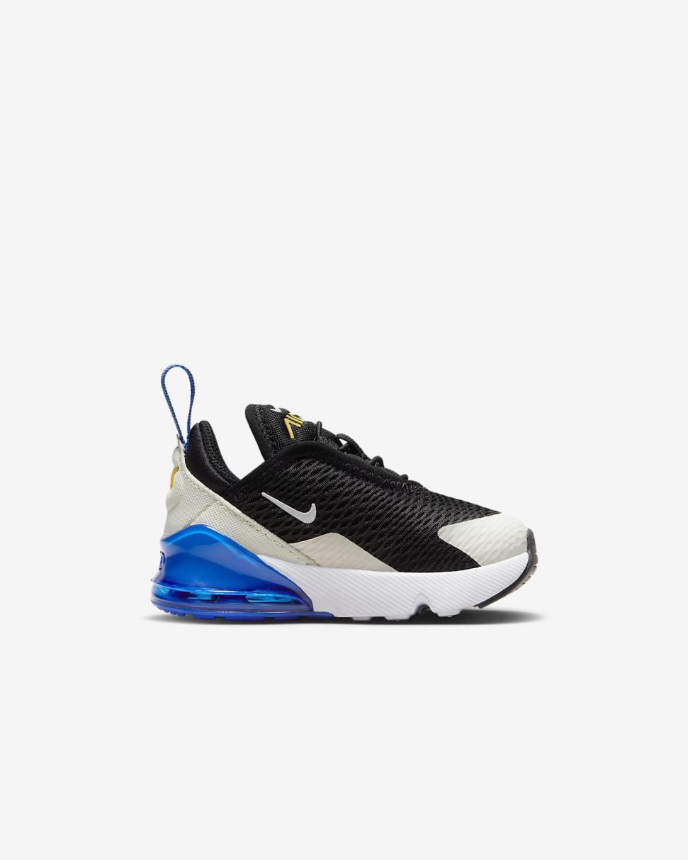 Nike Air Max 270 Black/Game Royal/Light Bone/White | Kids Nike Air Max