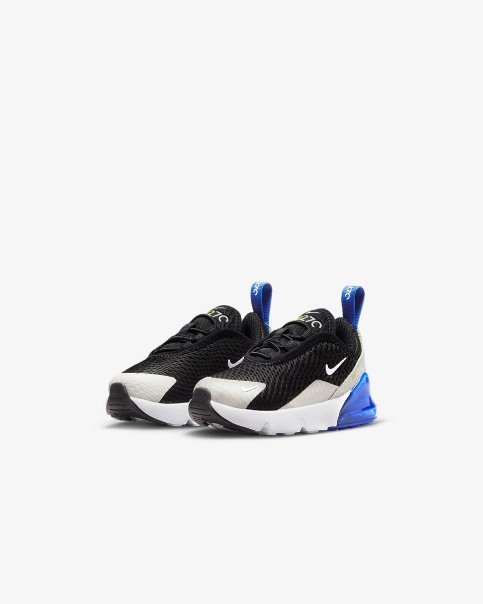 Nike Air Max 270 Black/Game Royal/Light Bone/White | Kids Nike Air Max