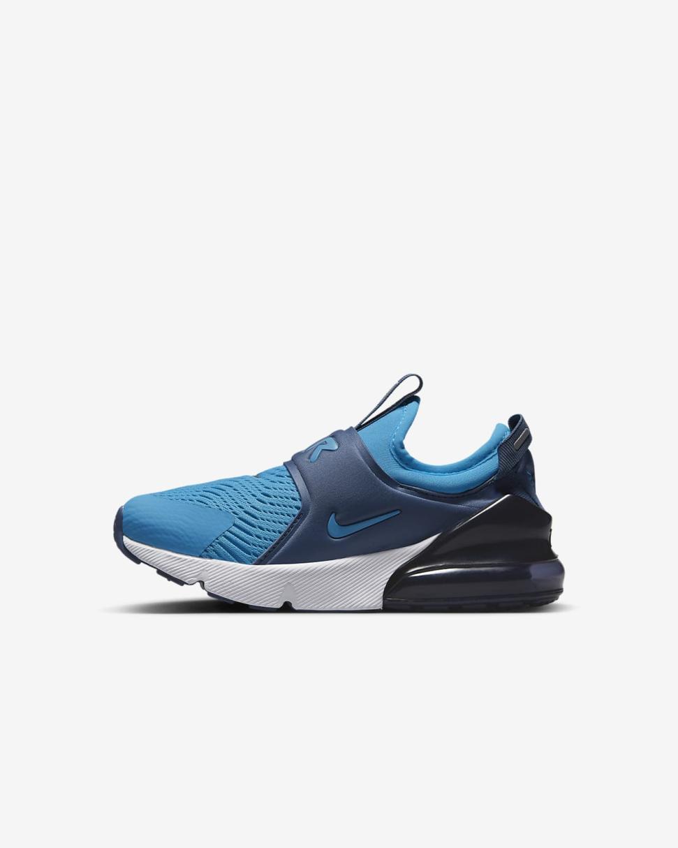 Nike Air Max 270 Extreme Diffused Blue/White/Midnight Navy/Blue Lightning | Kids Nike Air Max