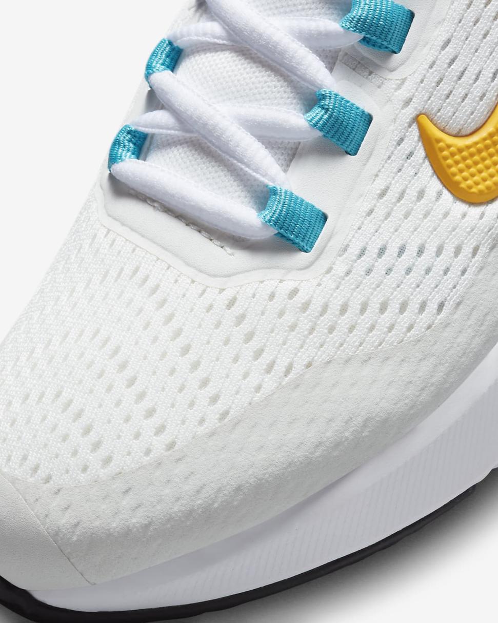 Nike Air Max 270 GO Summit White/Blue Lightning/Diffused Blue/Laser Orange | Kids Nike First Day Kicks