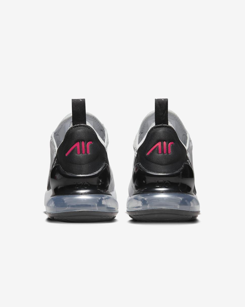 Nike Air Max 270 Grey Fog/Black/White/Siren Red | Kids Nike Air Max