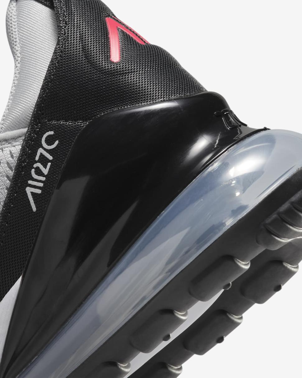 Nike Air Max 270 Grey Fog/Black/White/Siren Red | Kids Nike Air Max
