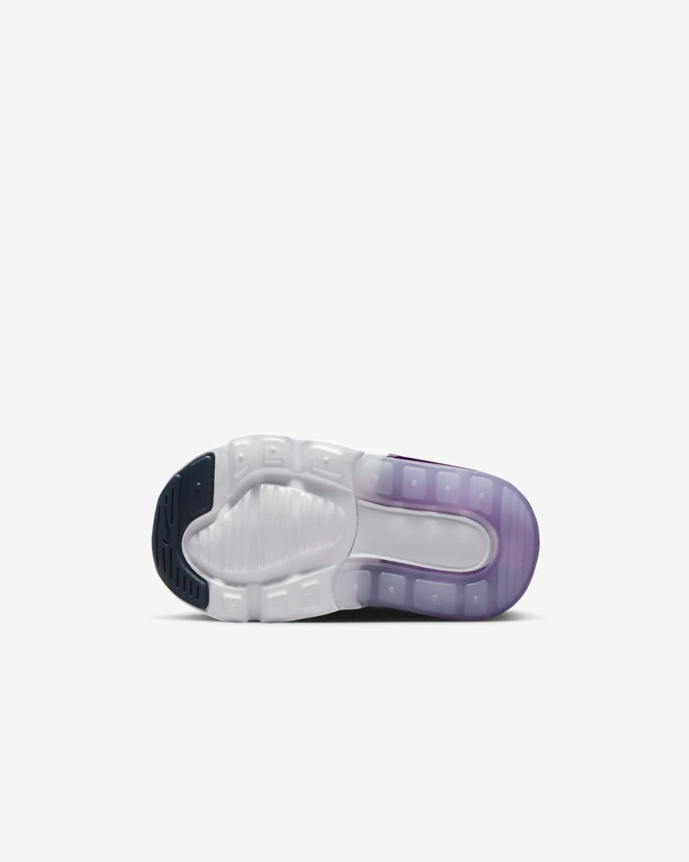 Nike Air Max 270 Pure Platinum/Violet Frost/Midnight Navy/Metallic Silver | Kids Nike Air Max