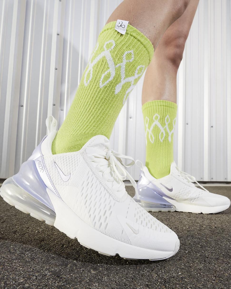 Nike Air Max 270 Sail/Phantom/Indigo Haze/Oxygen Purple | Womens Nike Lifestyle