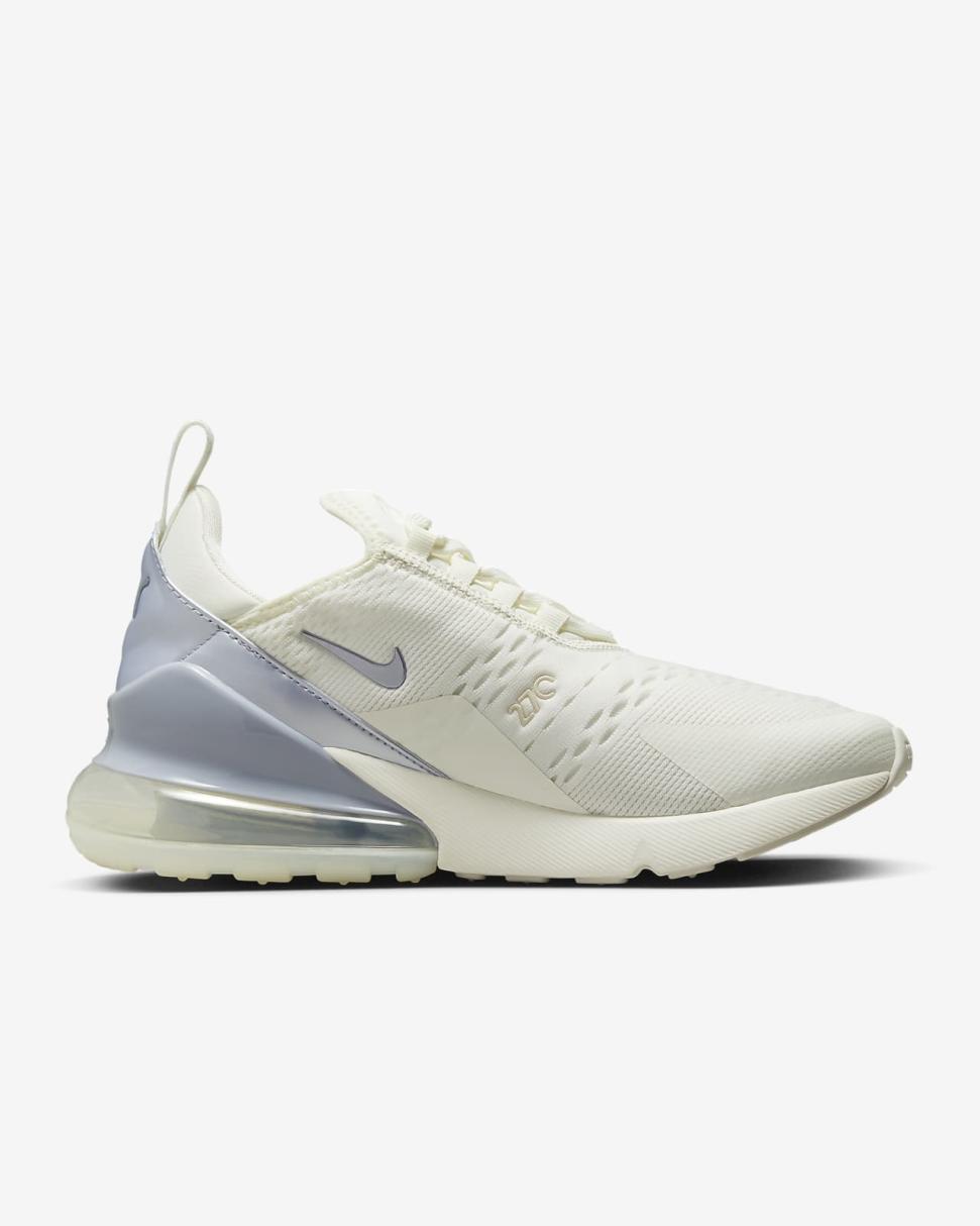 Nike Air Max 270 Sail/Phantom/Indigo Haze/Oxygen Purple | Womens Nike Lifestyle