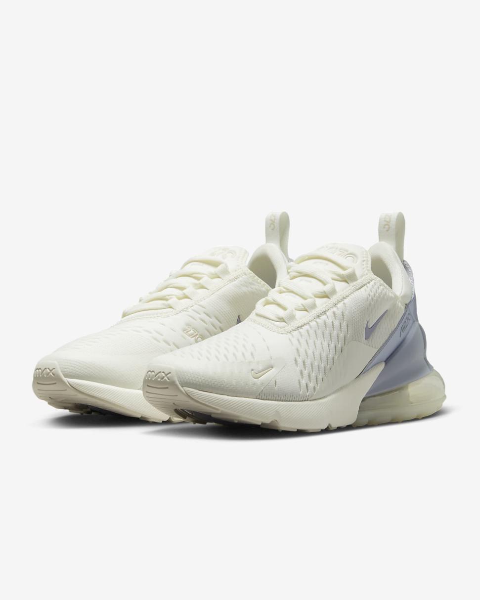 Nike Air Max 270 Sail/Phantom/Indigo Haze/Oxygen Purple | Womens Nike Lifestyle