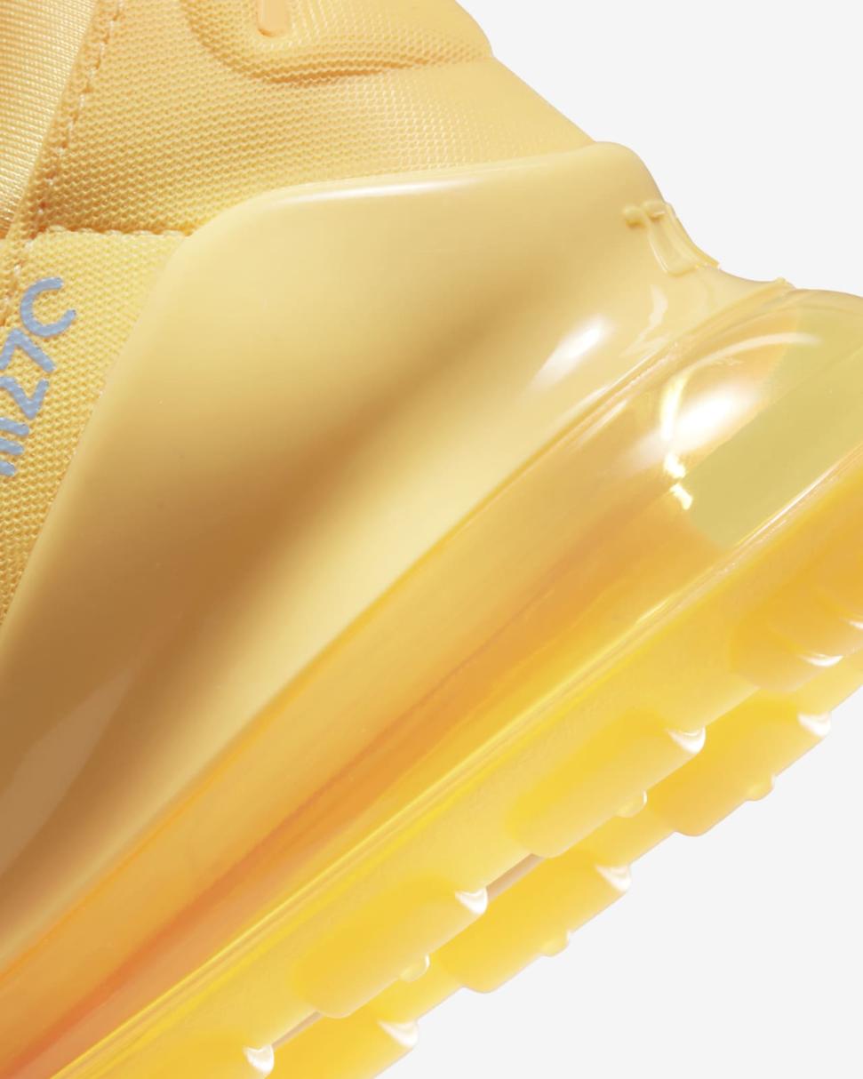 Nike Air Max 270 Topaz Gold/Laser Orange/Cobalt Bliss/White | Womens Nike First Day Kicks