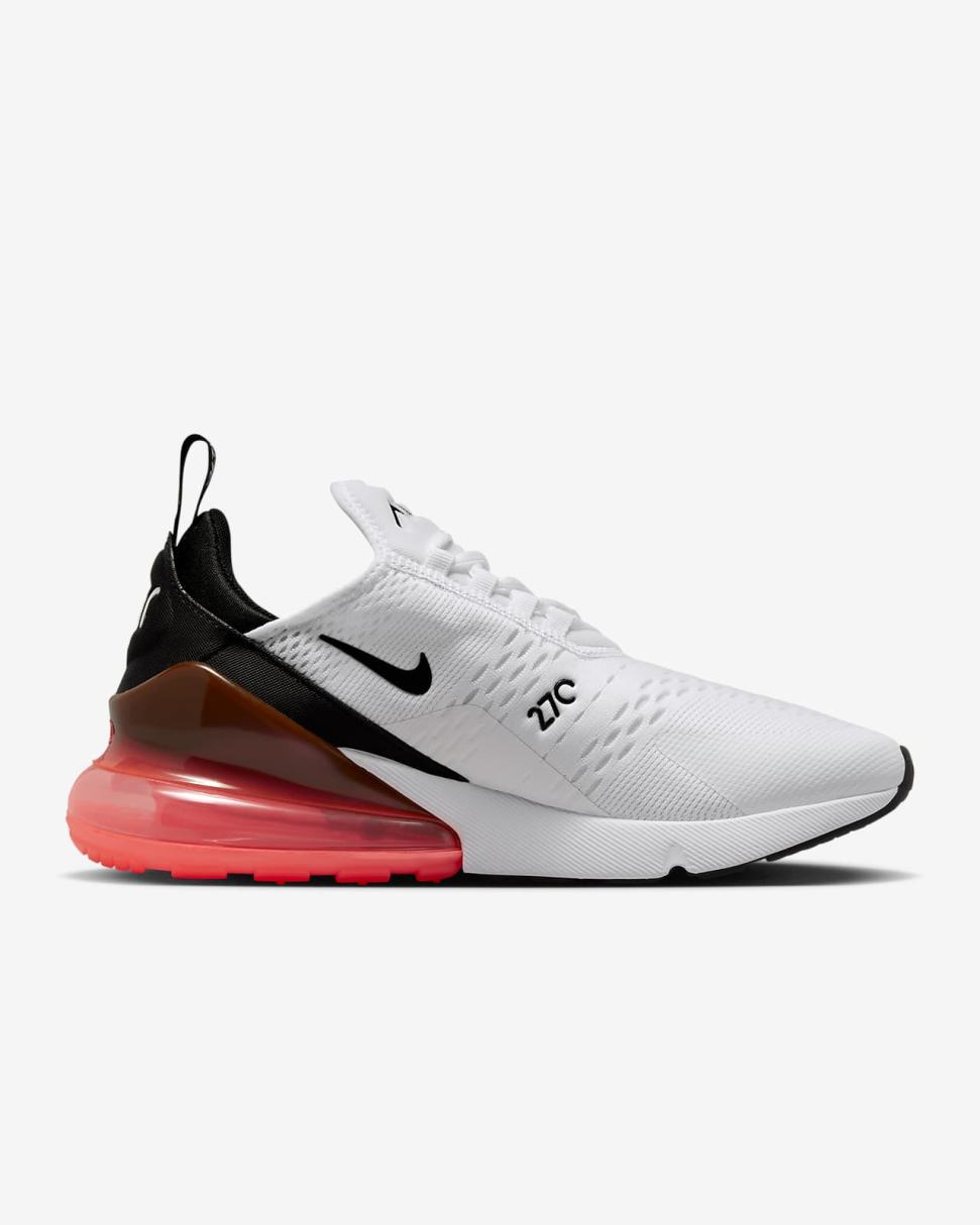 Nike Air Max 270 White/Hot Punch/Black | Mens Nike Lifestyle