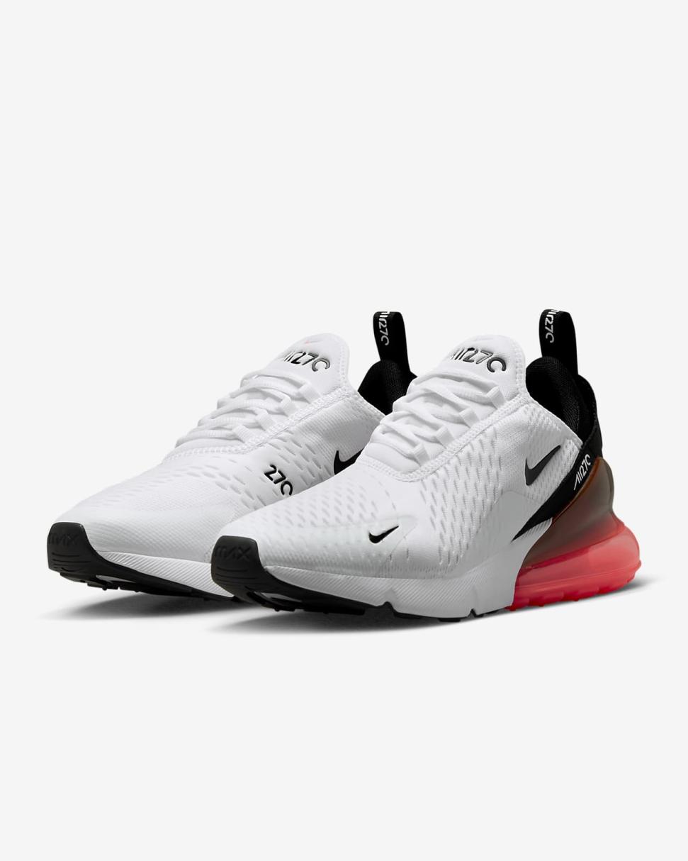 Nike Air Max 270 White/Hot Punch/Black | Mens Nike Lifestyle
