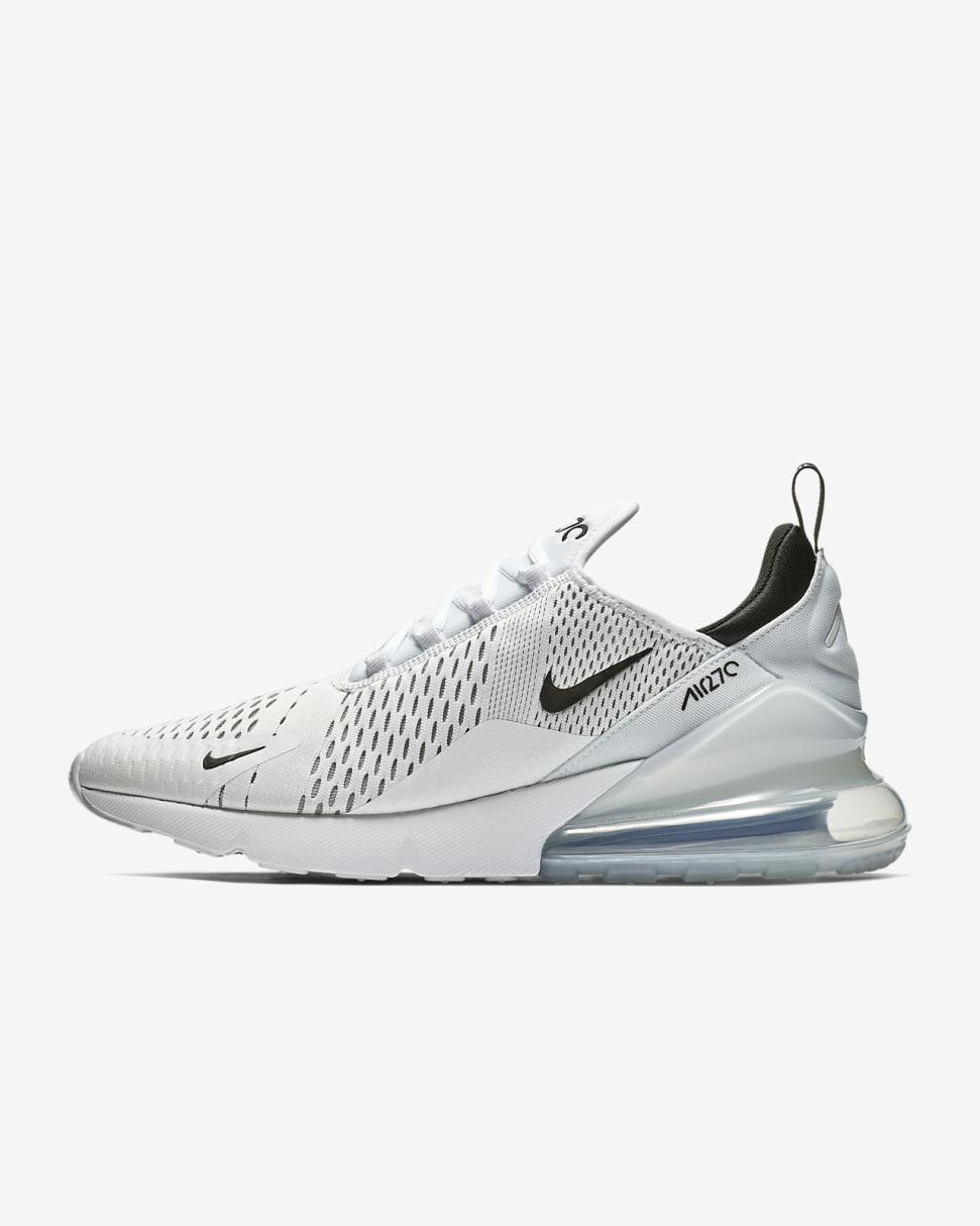 Nike Air Max 270 White/White/Black | Mens Nike First Day Kicks