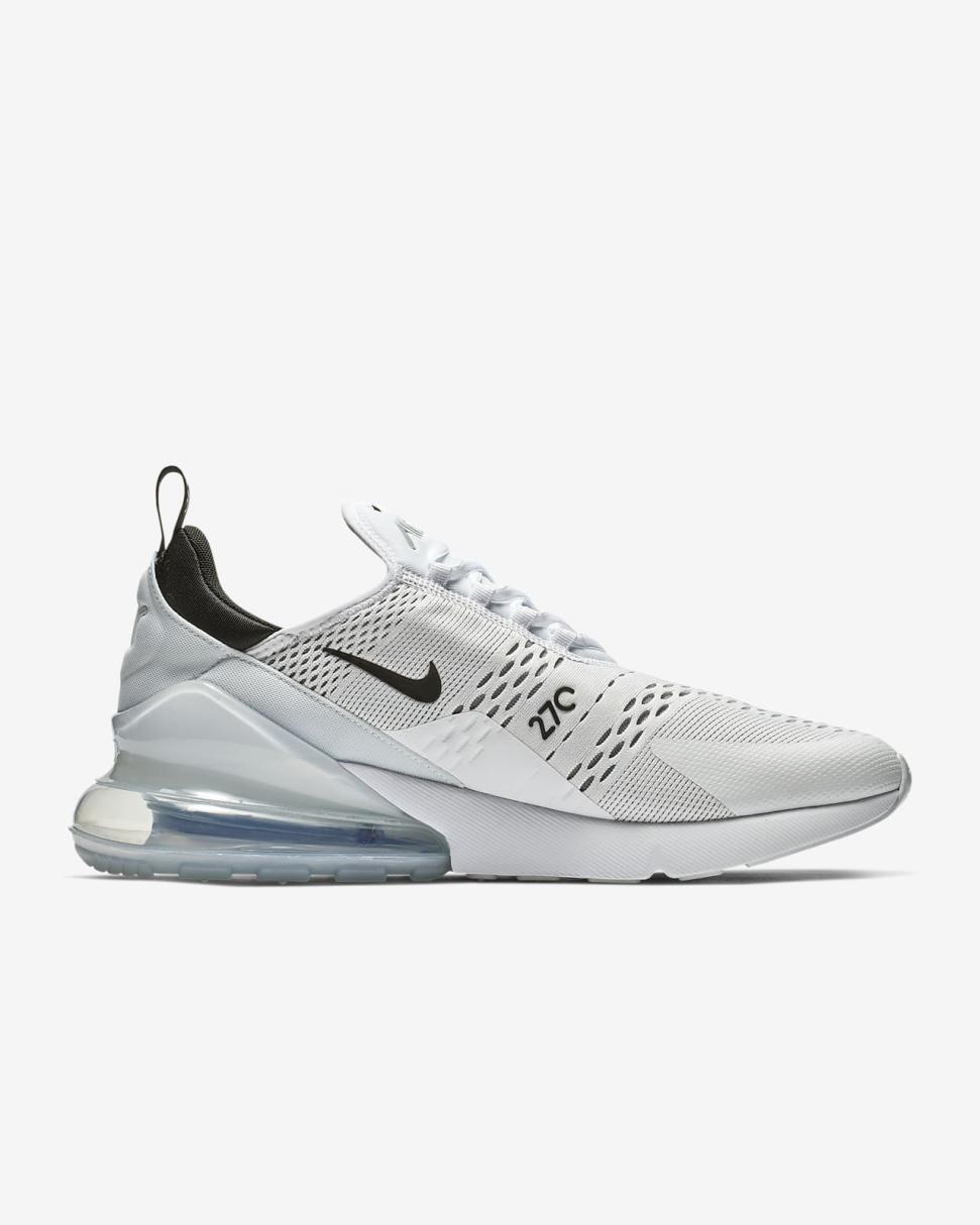 Nike Air Max 270 White/White/Black | Mens Nike First Day Kicks