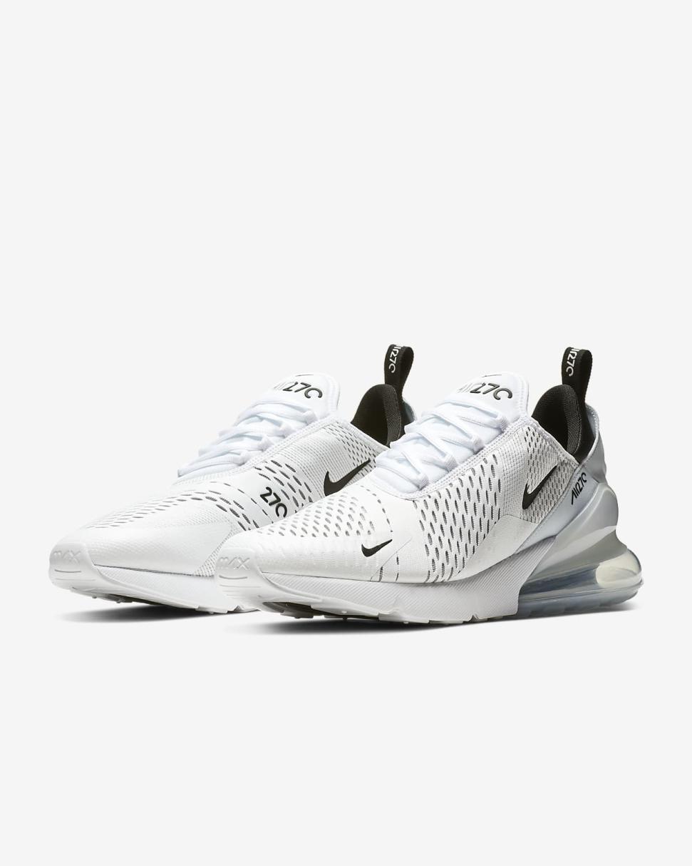 Nike Air Max 270 White/White/Black | Mens Nike First Day Kicks
