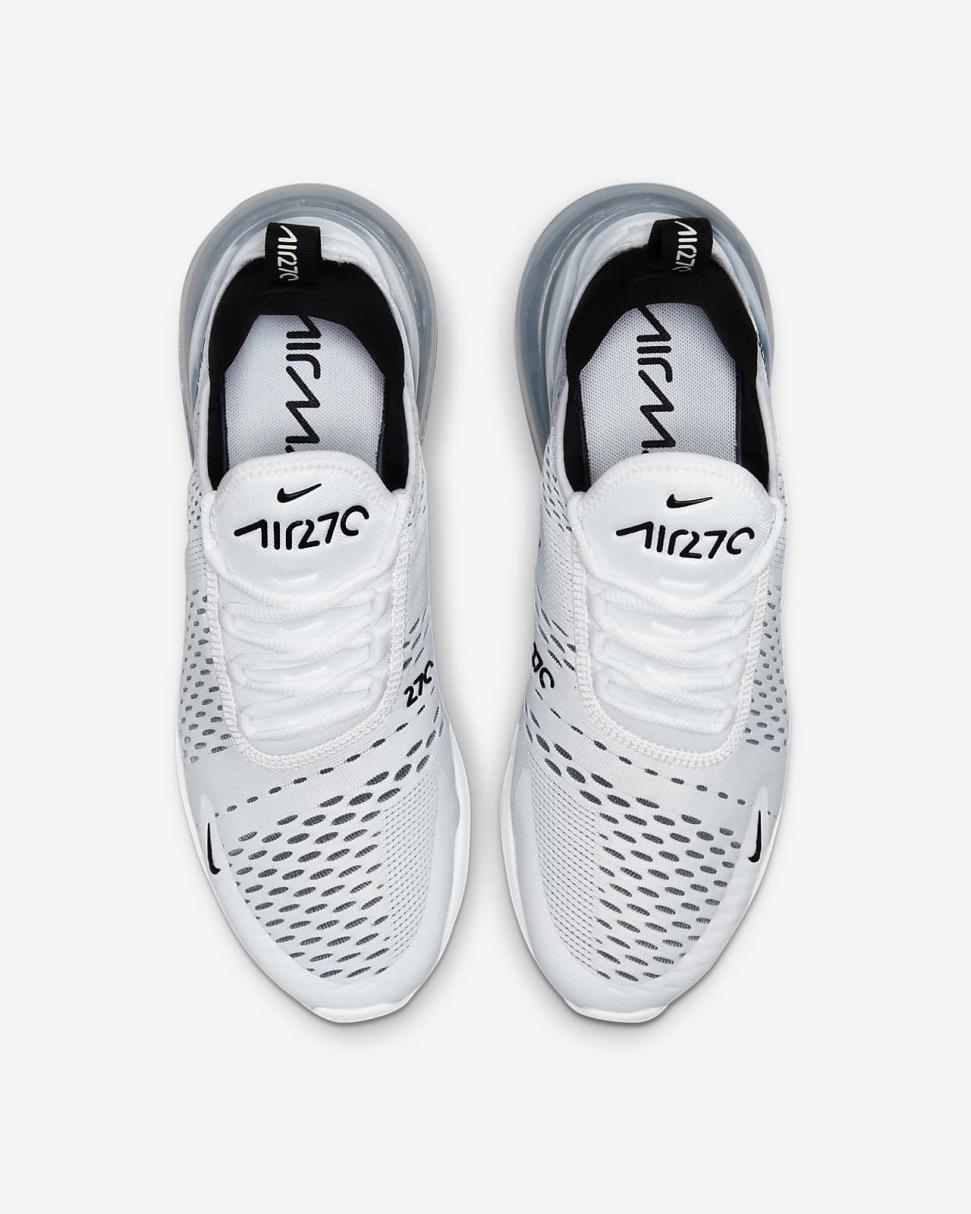 Nike Air Max 270 White/White/Black | Womens Nike First Day Kicks