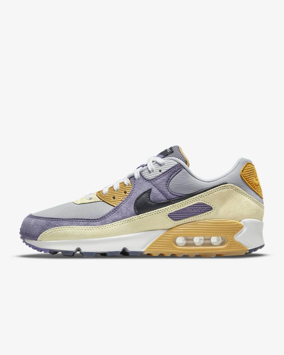 Nike Air Max 90 Court Purple/Lemon Drop/Wolf Grey/Black | Mens Nike Lifestyle