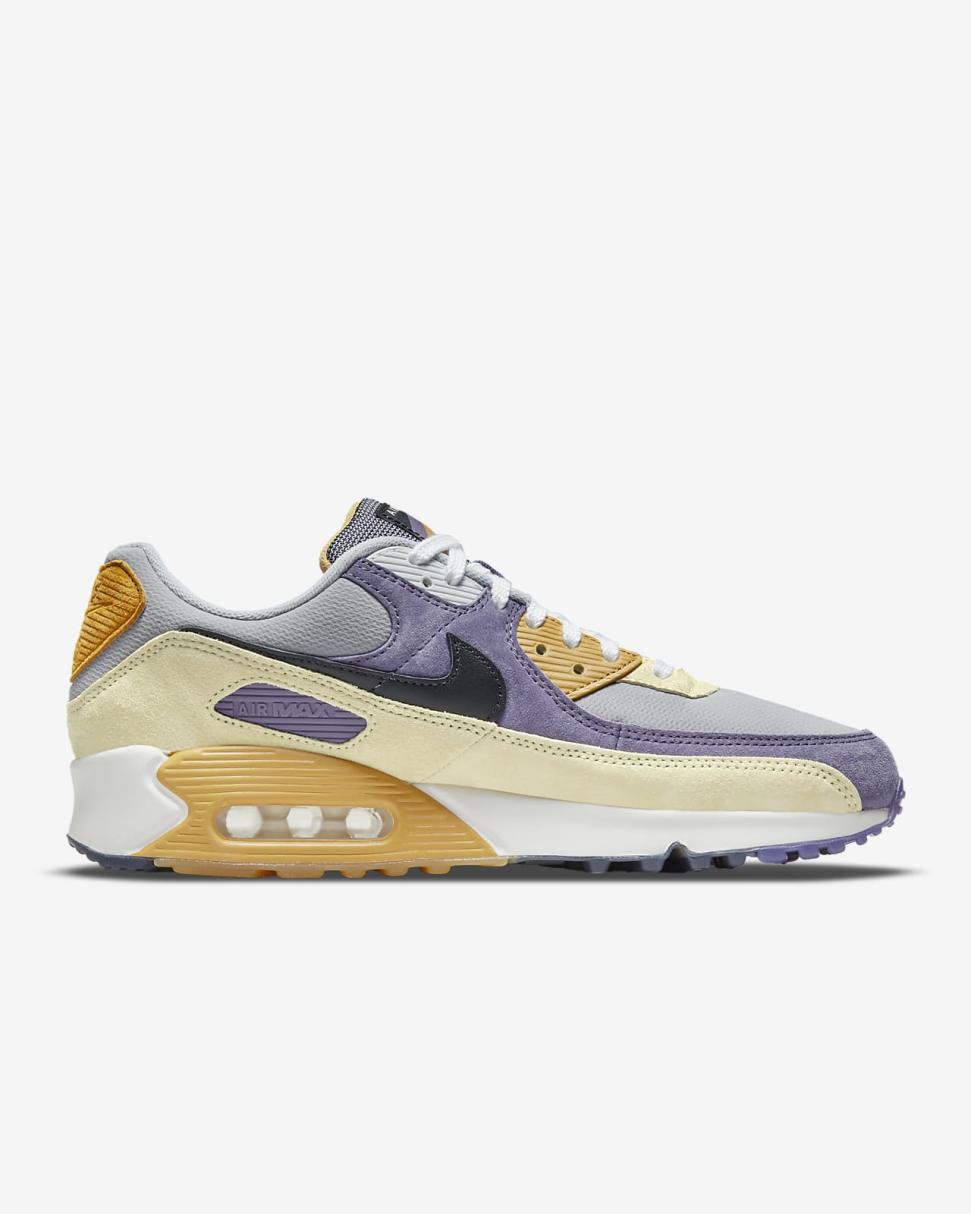 Nike Air Max 90 Court Purple/Lemon Drop/Wolf Grey/Black | Mens Nike Lifestyle