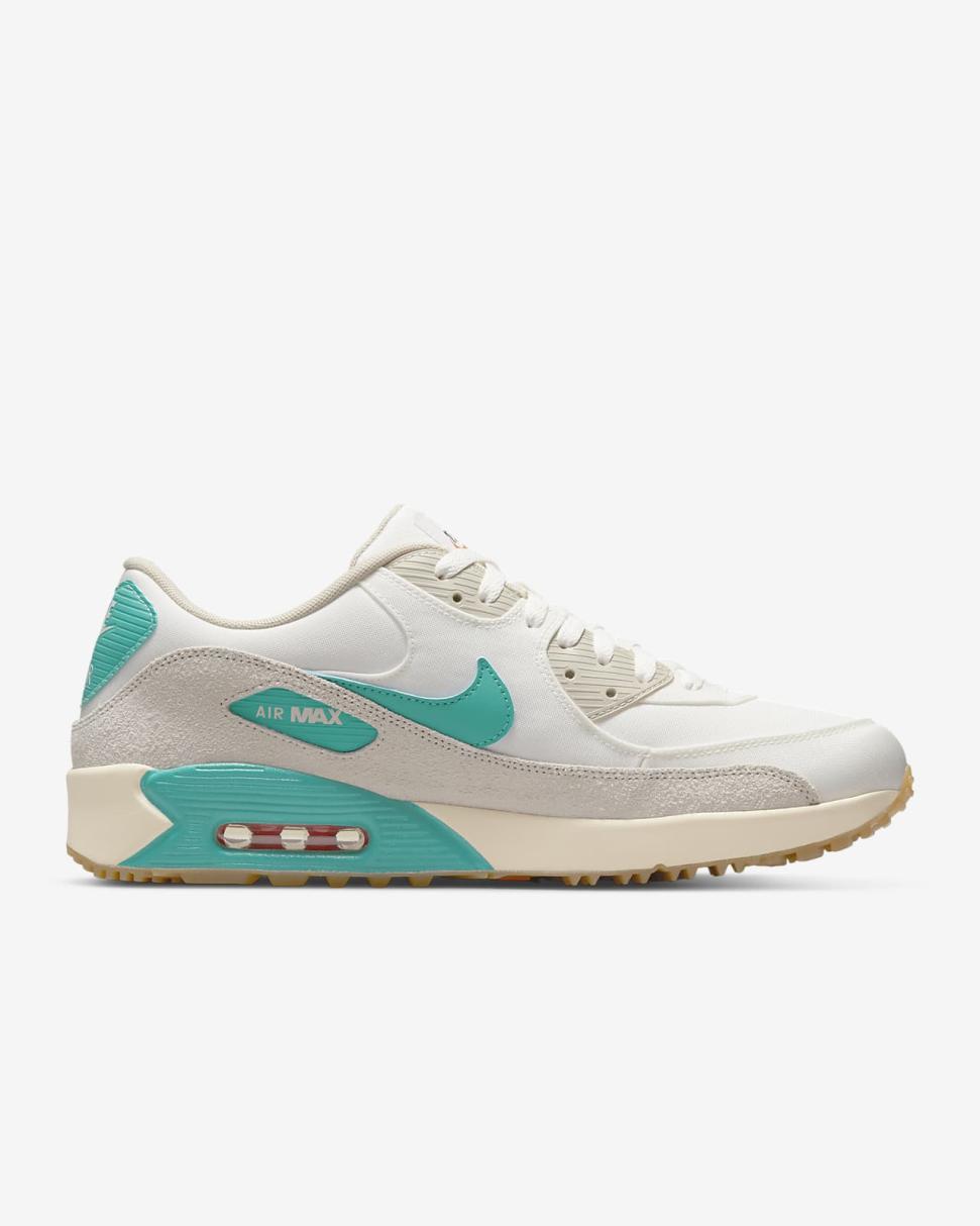 Nike Air Max 90 G Sail/Pearl White/Light Orewood Brown/Washed Teal | Mens/Womens Nike Air Max