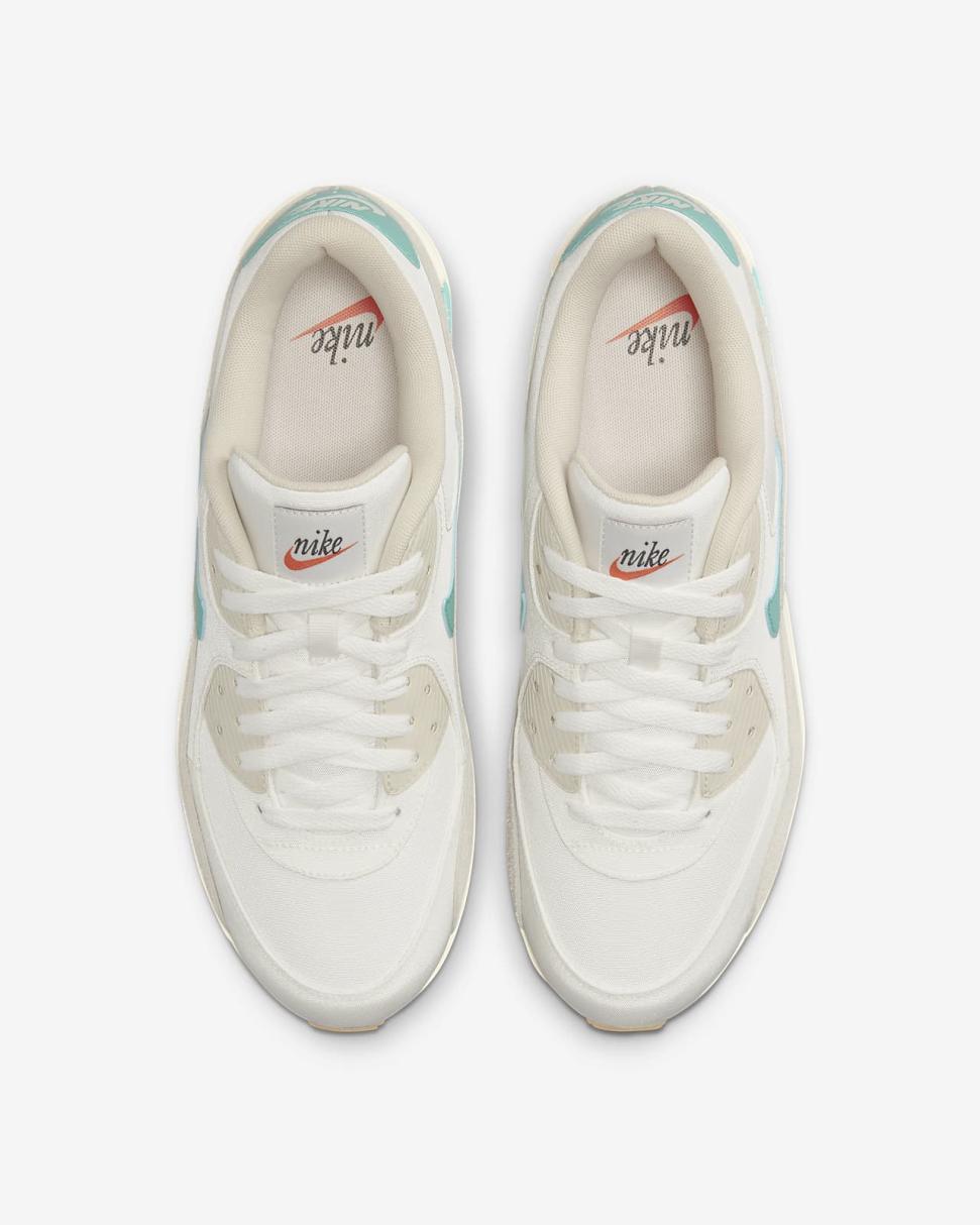 Nike Air Max 90 G Sail/Pearl White/Light Orewood Brown/Washed Teal | Mens/Womens Nike Air Max