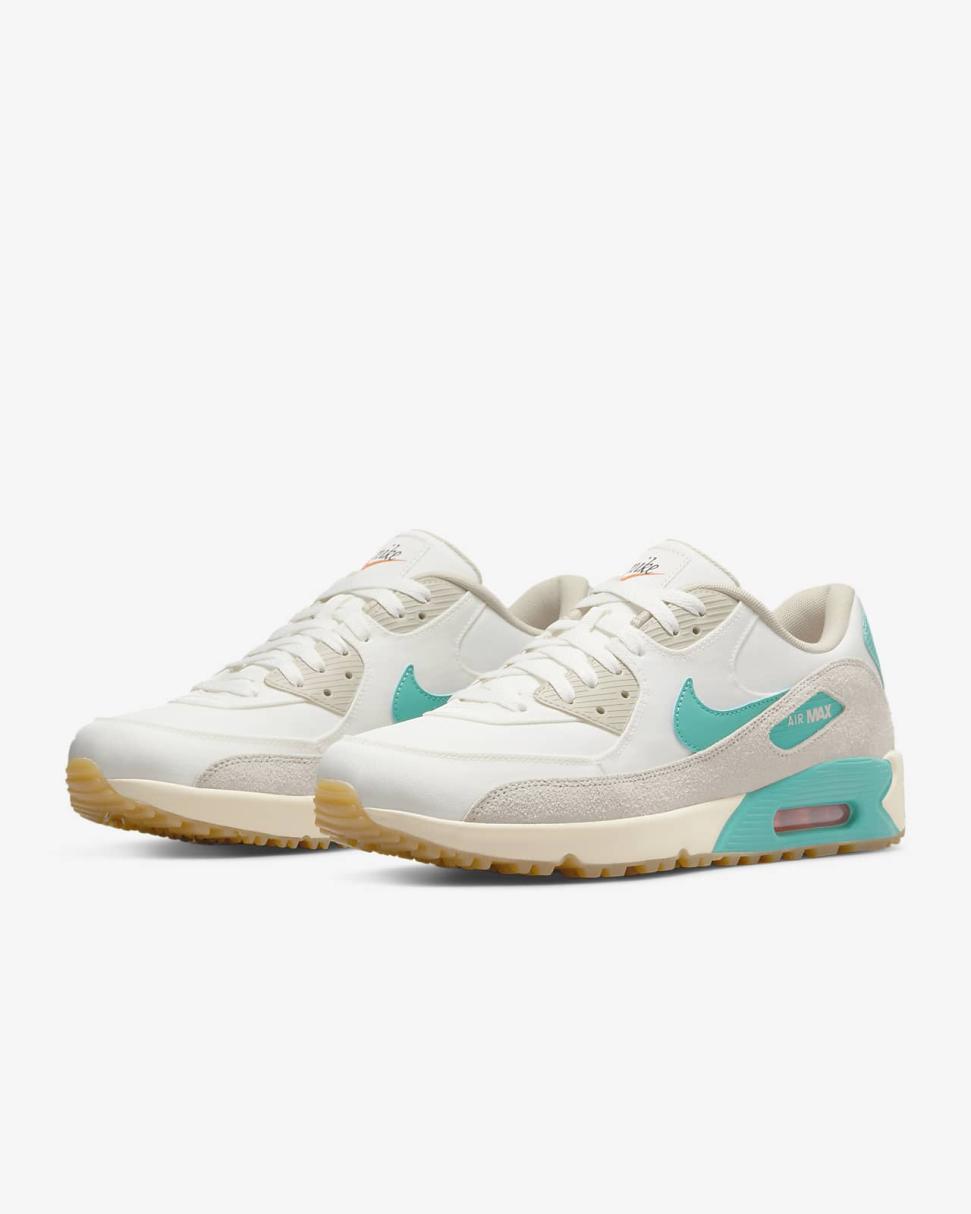 Nike Air Max 90 G Sail/Pearl White/Light Orewood Brown/Washed Teal | Mens/Womens Nike Air Max