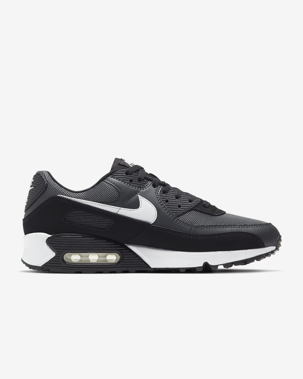 Nike Air Max 90 Iron Grey/Dark Smoke Grey/Black/White | Mens Nike First Day Kicks