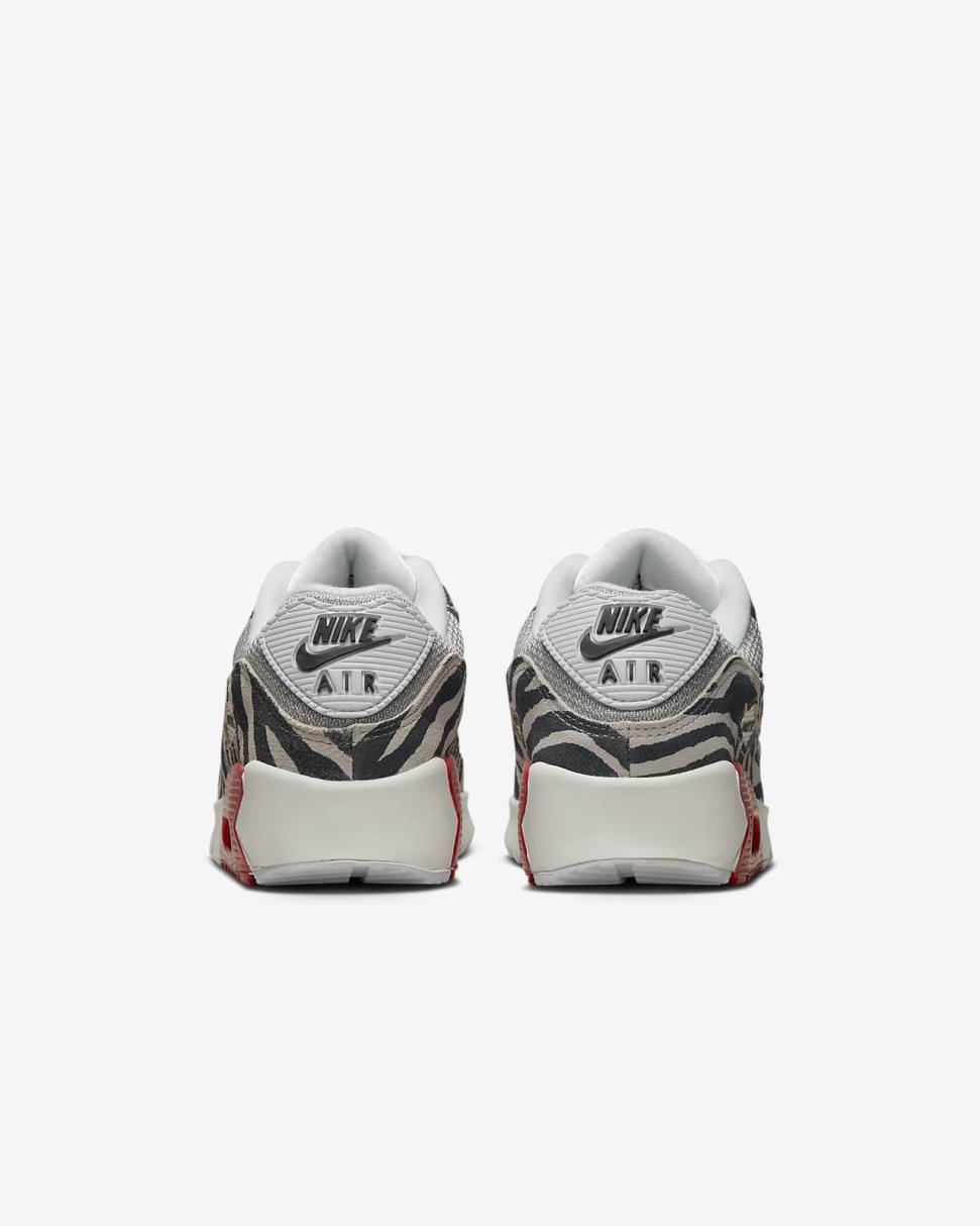 Nike Air Max 90 Light Iron Ore/Summit White/Black/University Red | Kids Nike Air Max