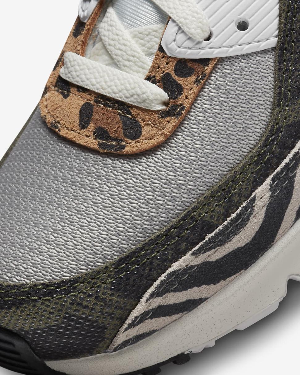 Nike Air Max 90 Light Iron Ore/Summit White/Black/University Red | Kids Nike Air Max