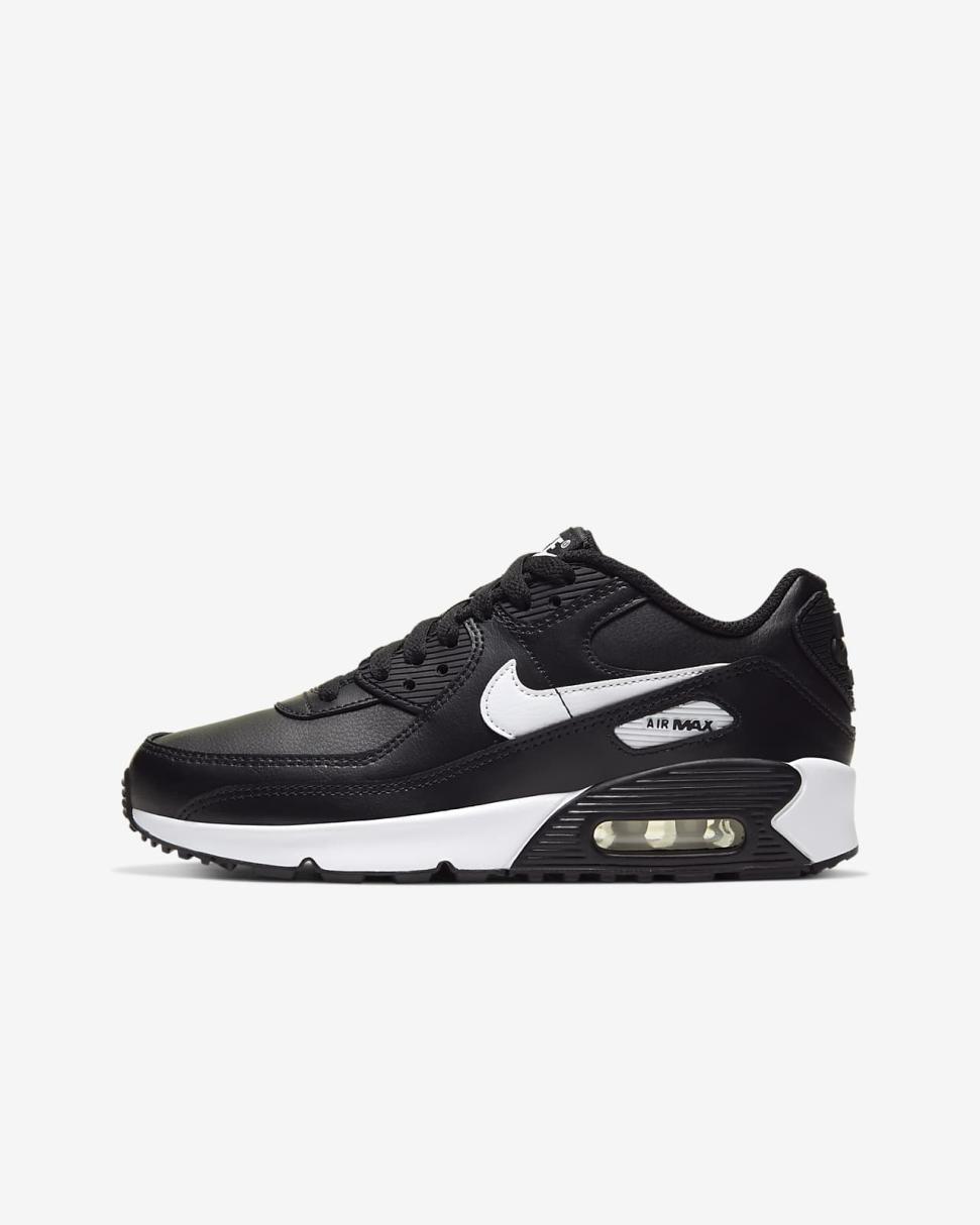 Nike Air Max 90 LTR Black/Black/White | Kids Nike First Day Kicks