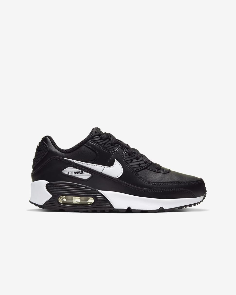 Nike Air Max 90 LTR Black/Black/White | Kids Nike First Day Kicks