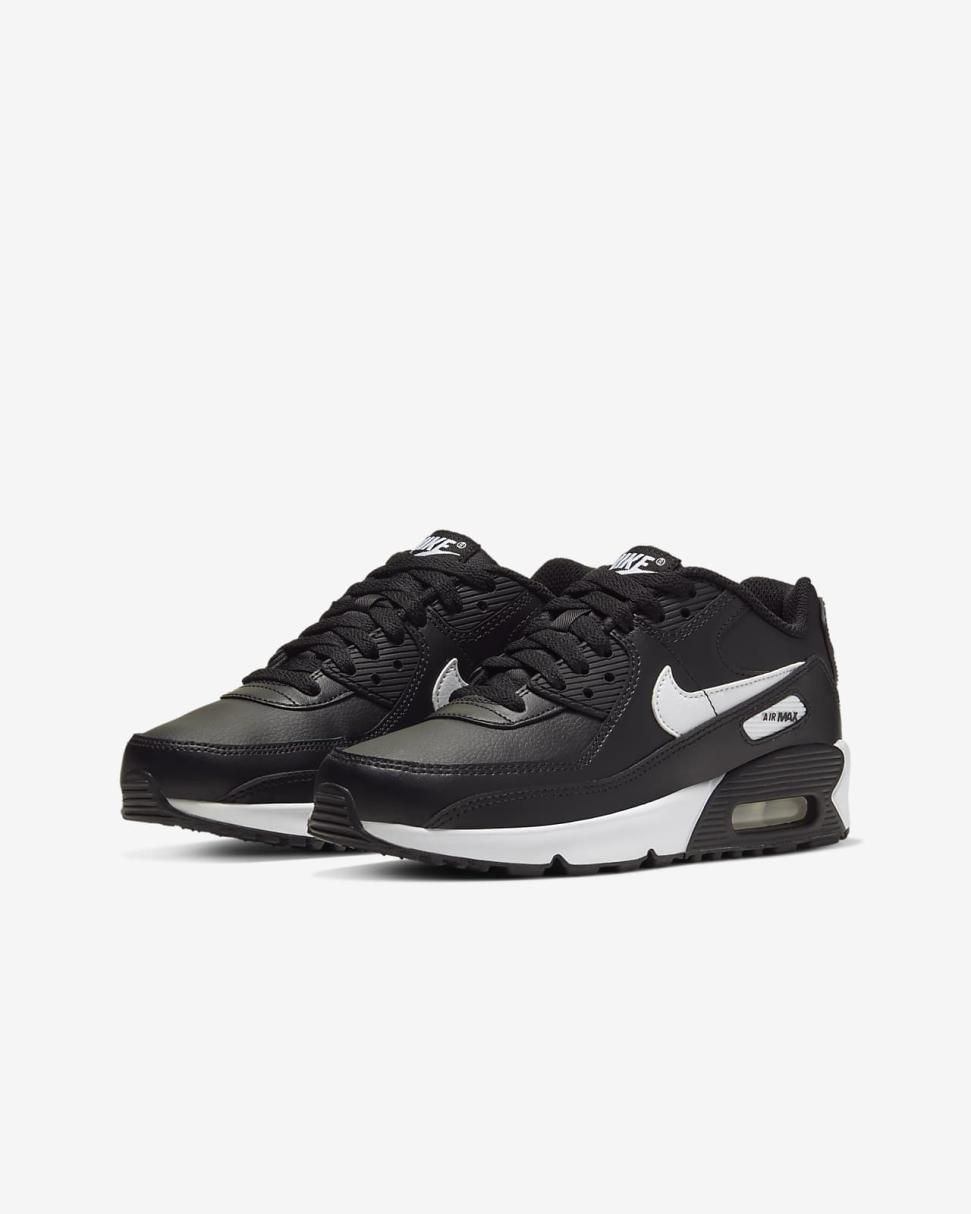 Nike Air Max 90 LTR Black/Black/White | Kids Nike First Day Kicks