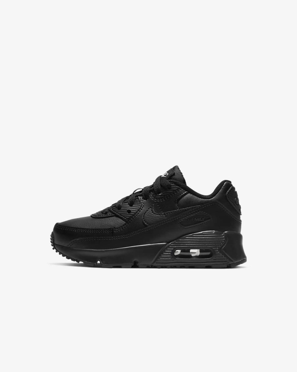 Nike Air Max 90 LTR Black/Black/White/Black | Kids Nike First Day Kicks