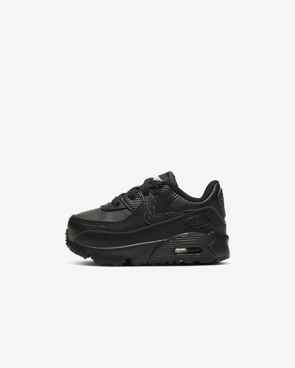 Nike Air Max 90 LTR Black/Black/White/Black | Kids Nike First Day Kicks