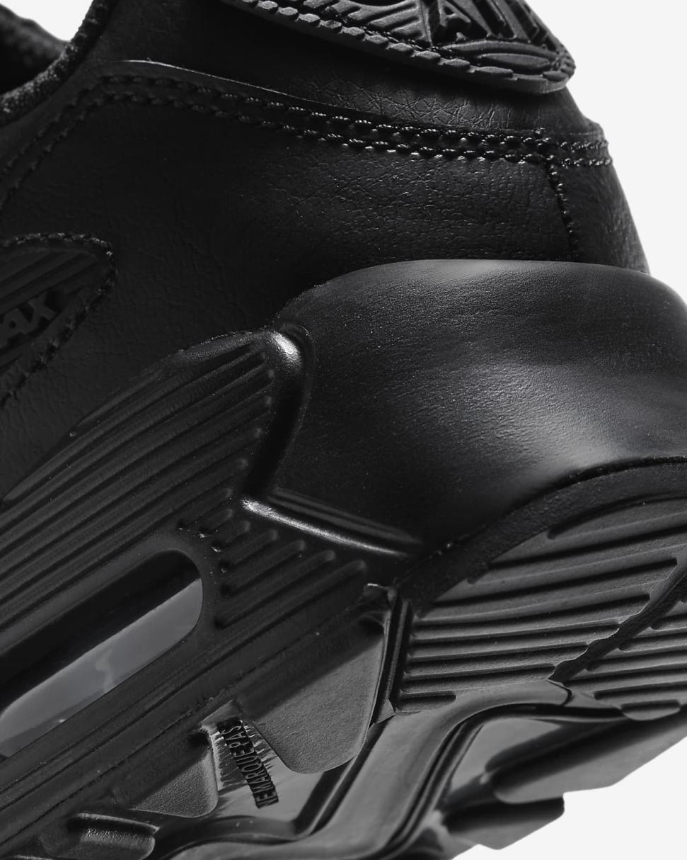 Nike Air Max 90 LTR Black/Black/White/Black | Kids Nike First Day Kicks