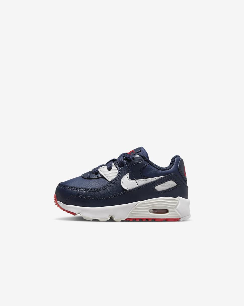 Nike Air Max 90 LTR Obsidian/Midnight Navy/Track Red/White | Kids Nike Air Max