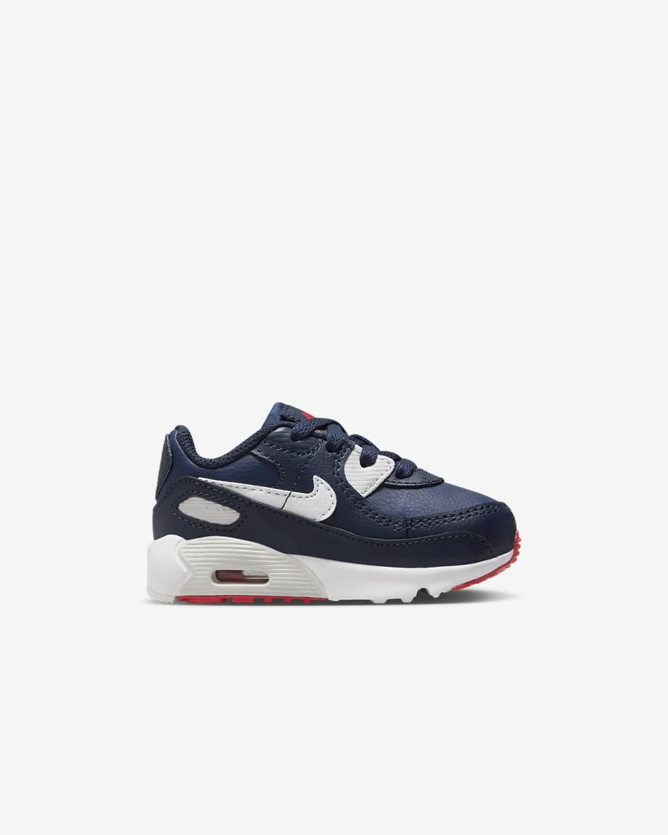 Nike Air Max 90 LTR Obsidian/Midnight Navy/Track Red/White | Kids Nike Air Max