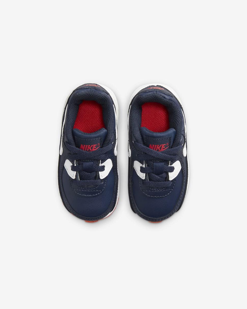 Nike Air Max 90 LTR Obsidian/Midnight Navy/Track Red/White | Kids Nike Air Max