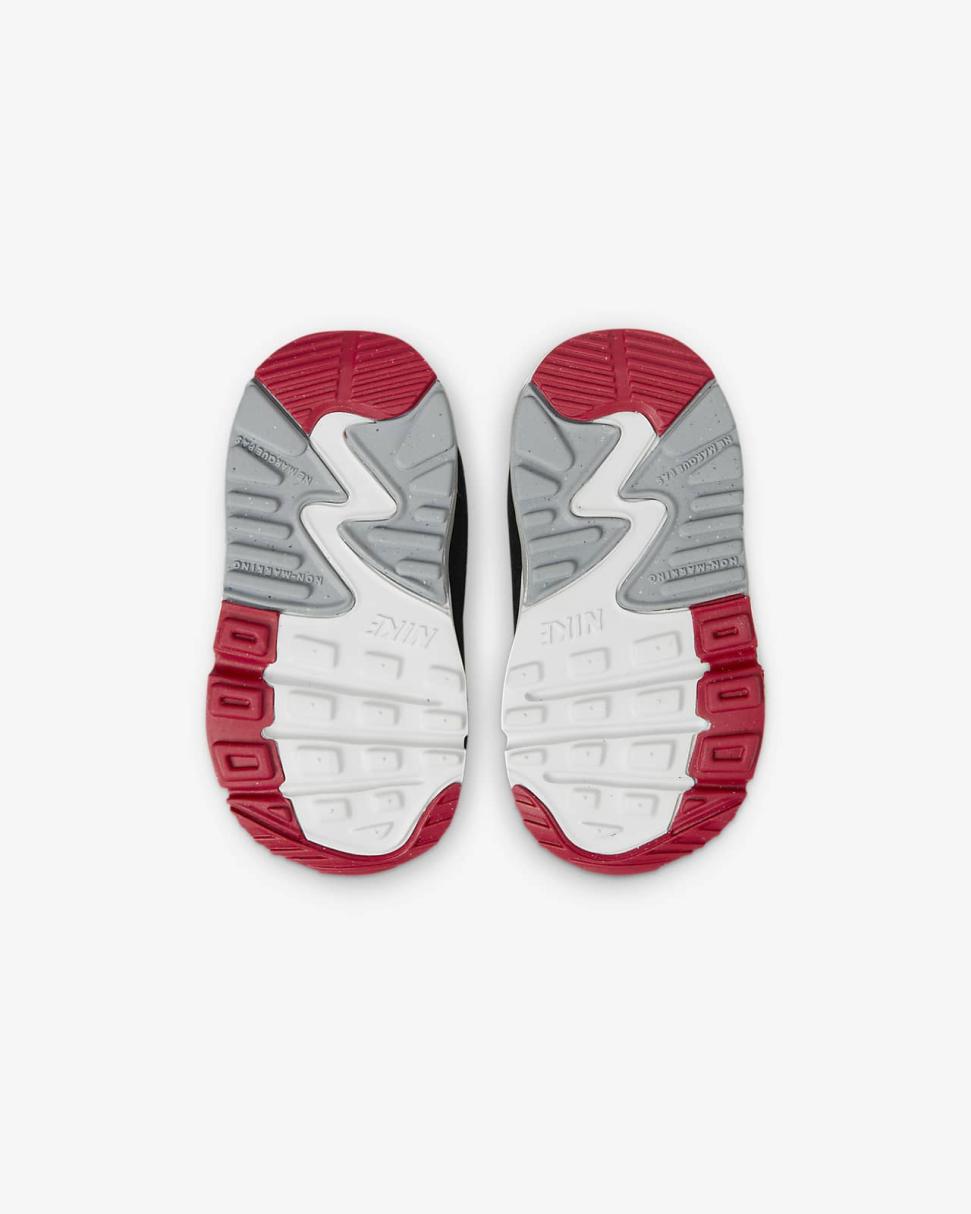 Nike Air Max 90 LTR Photon Dust/Varsity Red/White/Particle Grey | Kids Nike Air Max